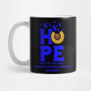 Juvenile Idiopathic Arthritis Awareness Jia Blue Ribbon Mug